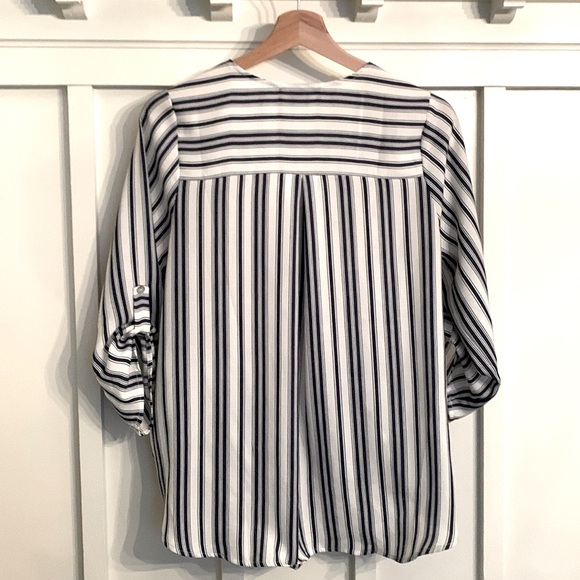 Wrap front striped blouse - Picture 6 of 6